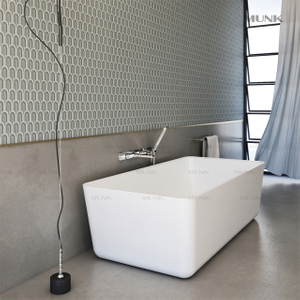65 Zoll ultradünne freistehende Badewanne mit fester Oberfläche